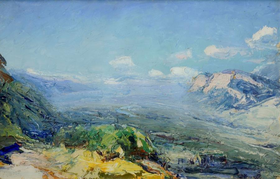 Tableau de l'abbé Callès, la vallée de l'Isère