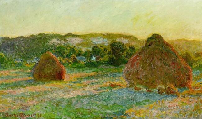 Les meules (fin de l’été) - Claude Monet